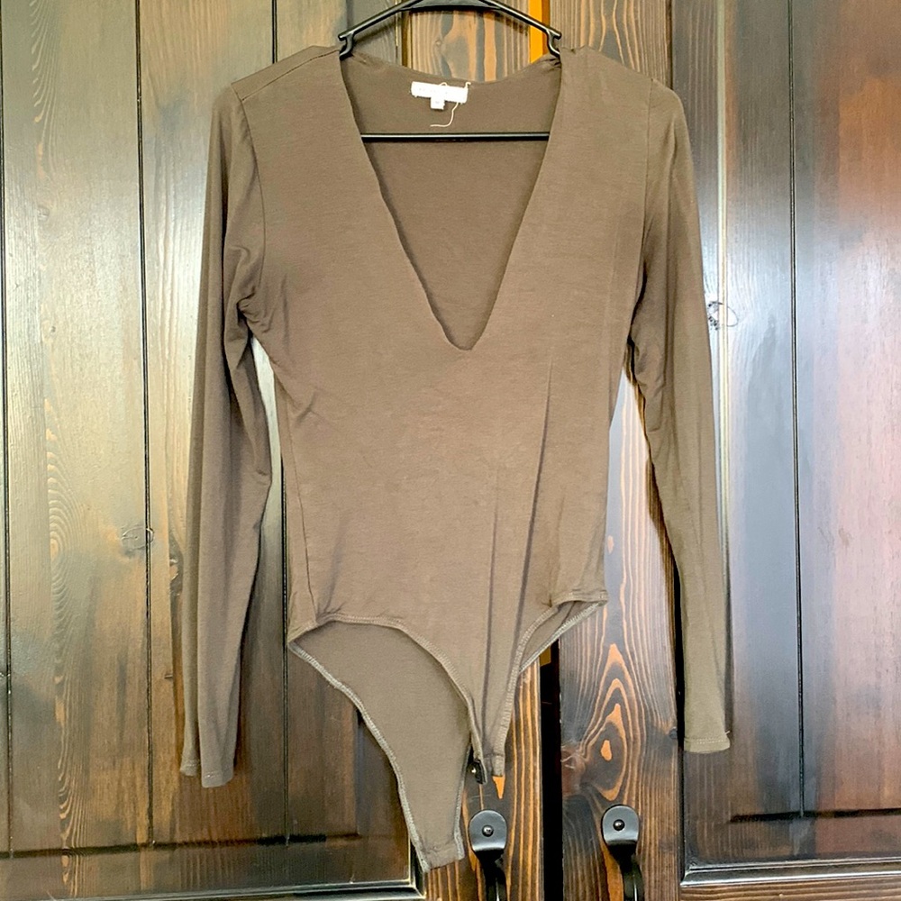 Wasabi & Mint forest green body suit